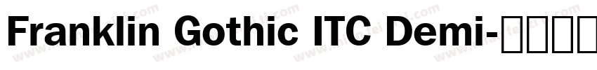 Franklin Gothic ITC Demi字体转换